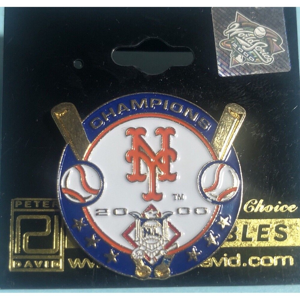 2000 New York METS National League Champions Pin -New on Card